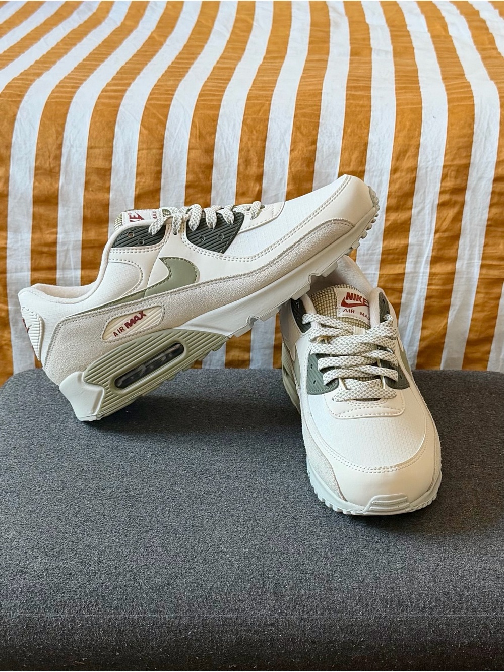 Nike Cream & Olive Air Max Sneakers